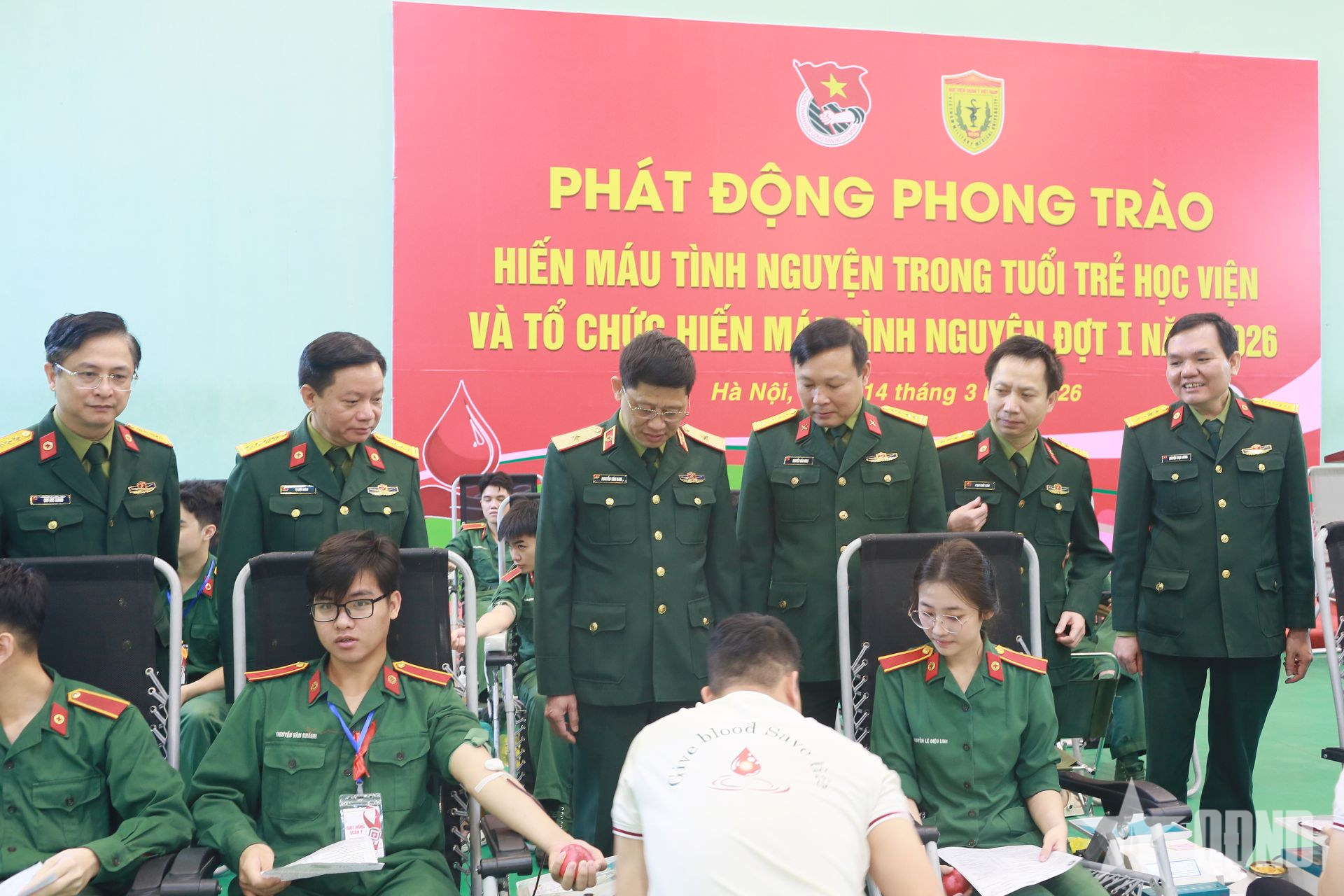 Học viện Quân y: Gần 600 đơn vị máu thu được trong chương trình hiến máu tình nguyện đợt 1 năm 2026

