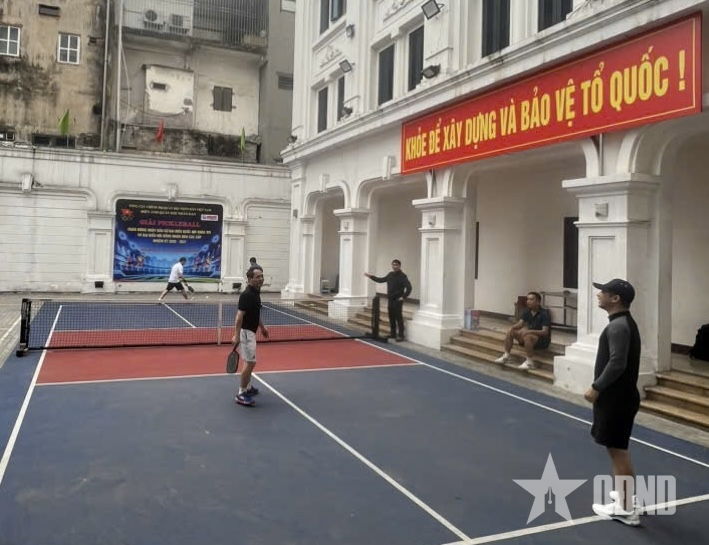 Điện ảnh Quân đội nhân dân tổ chức giải Pickleball chào mừng ngày bầu cử