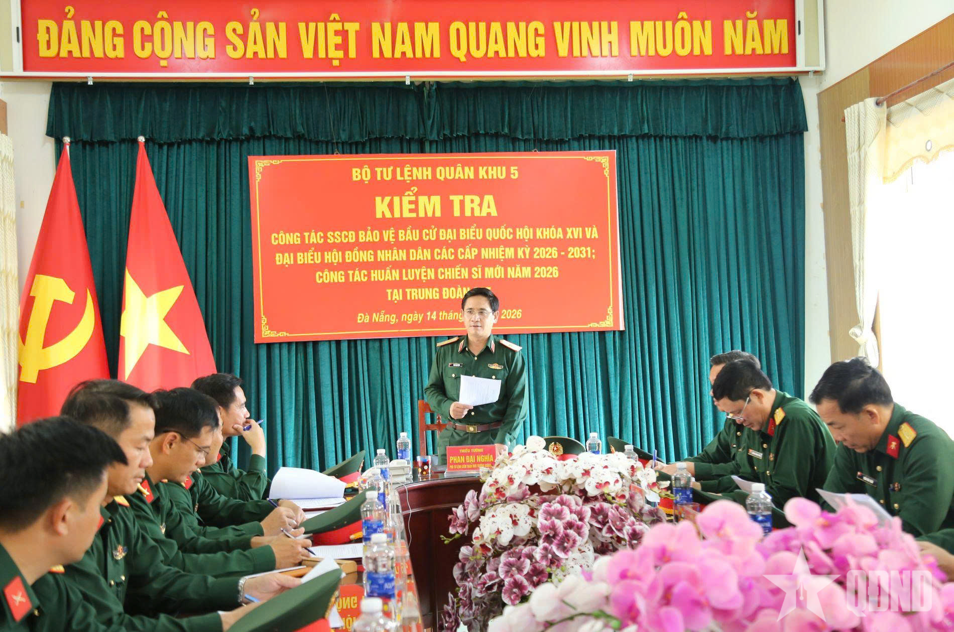 Quân khu 5 kiểm tra công tác sẵn sàng chiến đấu và huấn luyện chiến sĩ mới