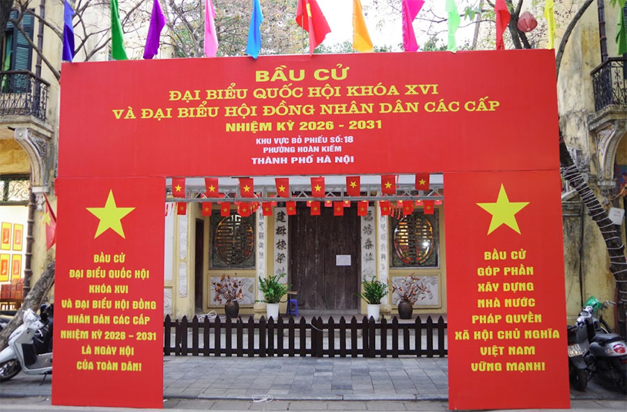 Nhiều di tích trở thành khu vực bầu cử đặc biệt tại Hà Nội 