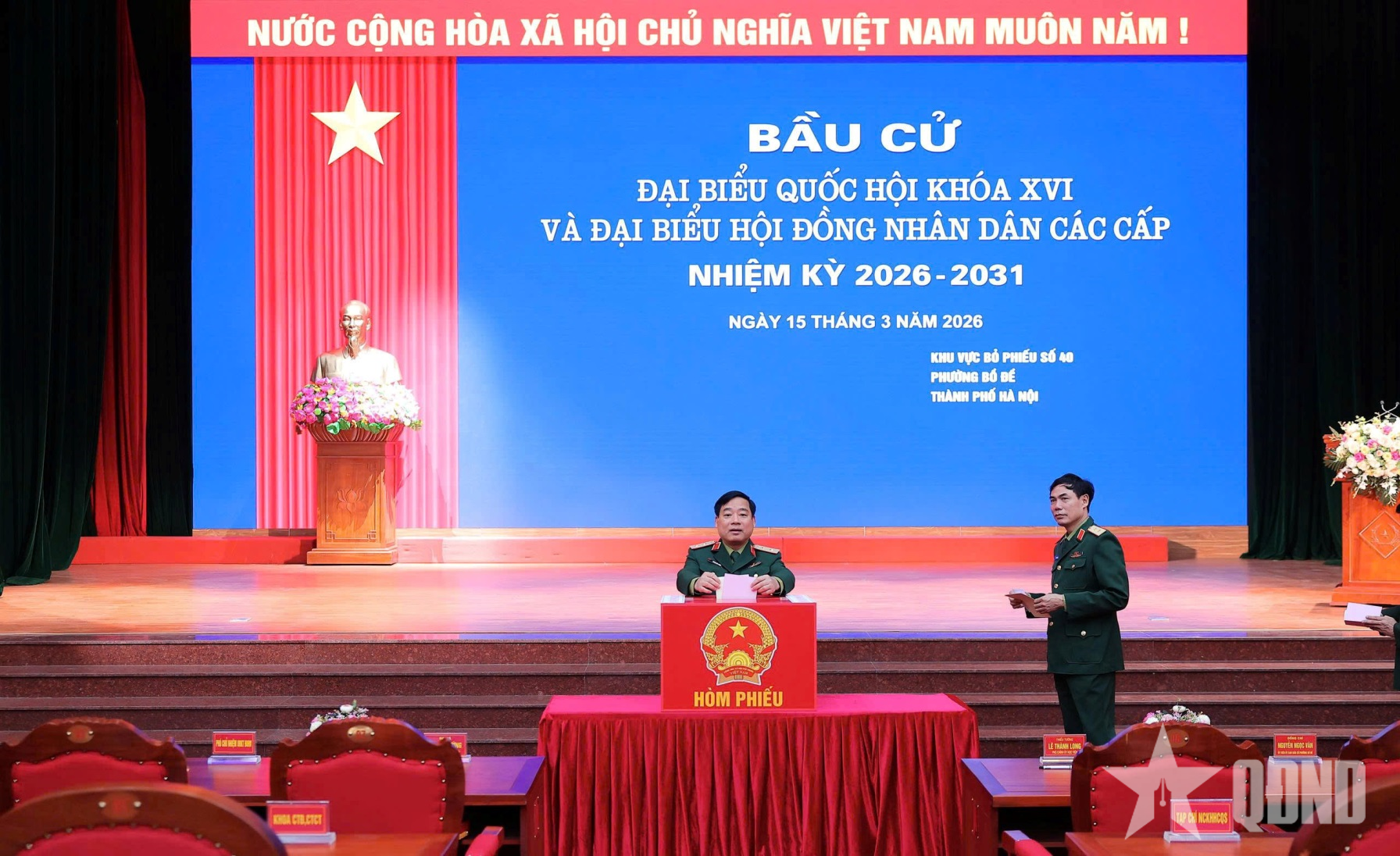 Gần 2.500 cử tri Học viện Hậu cần tham gia bầu cử, lựa chọn đại biểu đủ đức, đủ tài