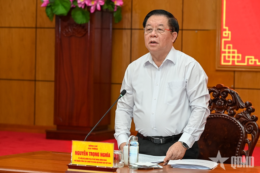 Đại tướng Nguyễn Trọng Nghĩa chủ trì thông qua dự thảo báo cáo kiểm tra, giám sát Ban Thường vụ Tỉnh ủy Tây Ninh