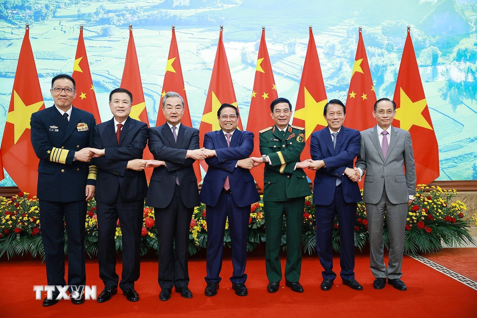 Thủ tướng Phạm Minh Chính tiếp các Bộ trưởng Ngoại giao, Quốc phòng và Công an Trung Quốc