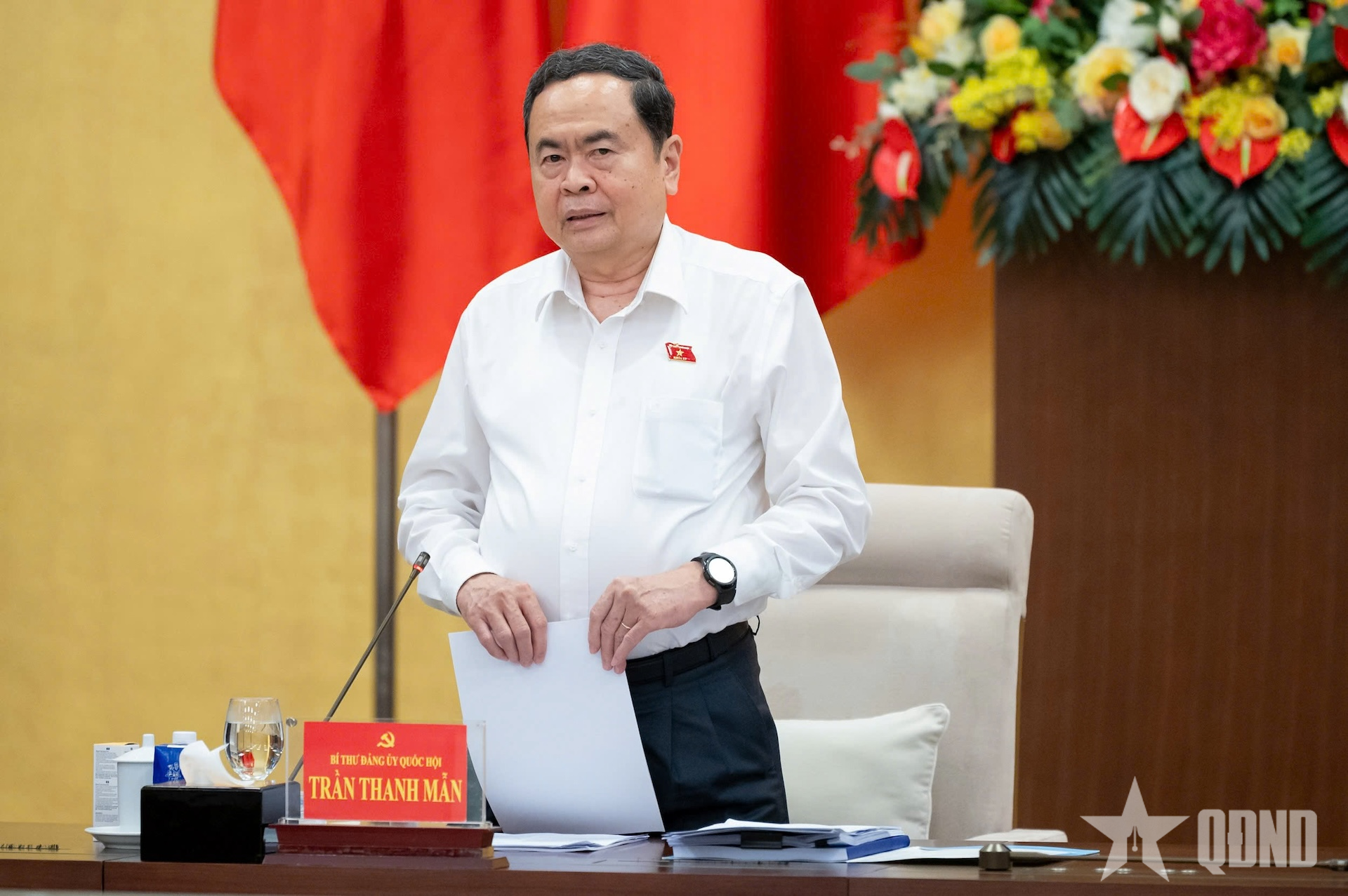 Chủ tịch Quốc hội Trần Thanh Mẫn chủ trì Hội nghị lần thứ tư Ban Chấp hành Đảng bộ Quốc hội