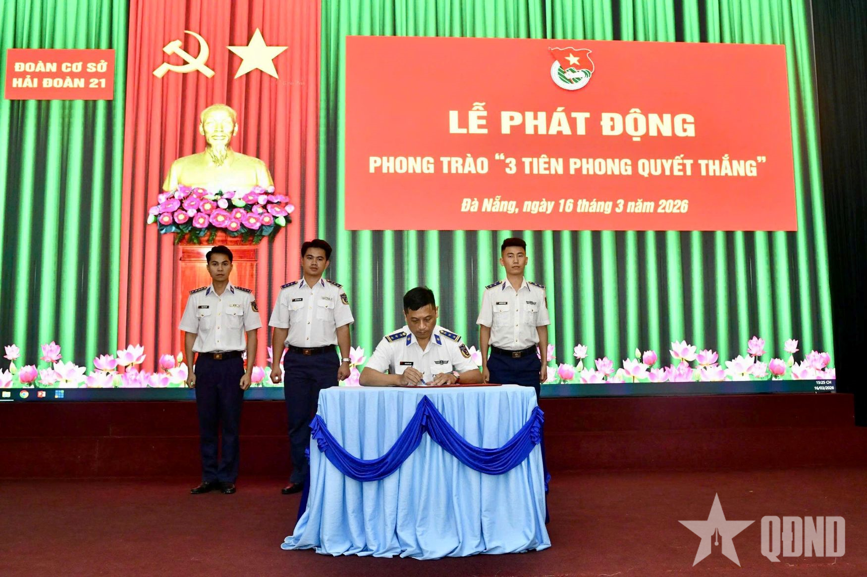 Tuổi trẻ Hải đoàn 21 xung kích thực hiện phong trào “3 Tiên phong quyết thắng”