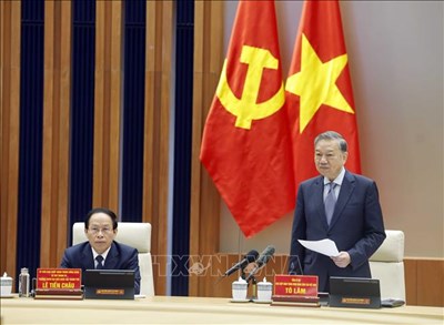 Gallery - Tổng Bí thư Tô Lâm làm việc với Ban Chấp hành Đảng bộ TP Hải Phòng