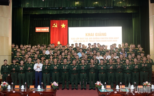 Khai giảng các lớp đào tạo, bồi dưỡng cho cán bộ kỹ thuật toàn quân năm 2026