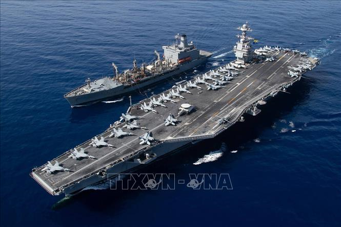 Mỹ kéo dài thời gian triển khai cụm tác chiến tàu sân bay USS Gerald R.Ford