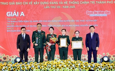 Gallery - 	Báo Quân đội nhân dân dân đoạt giải A Giải Báo chí về xây dựng Đảng