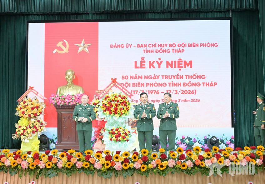 Bộ đội Biên phòng tỉnh Đồng Tháp kỷ niệm 50 năm Ngày truyền thống