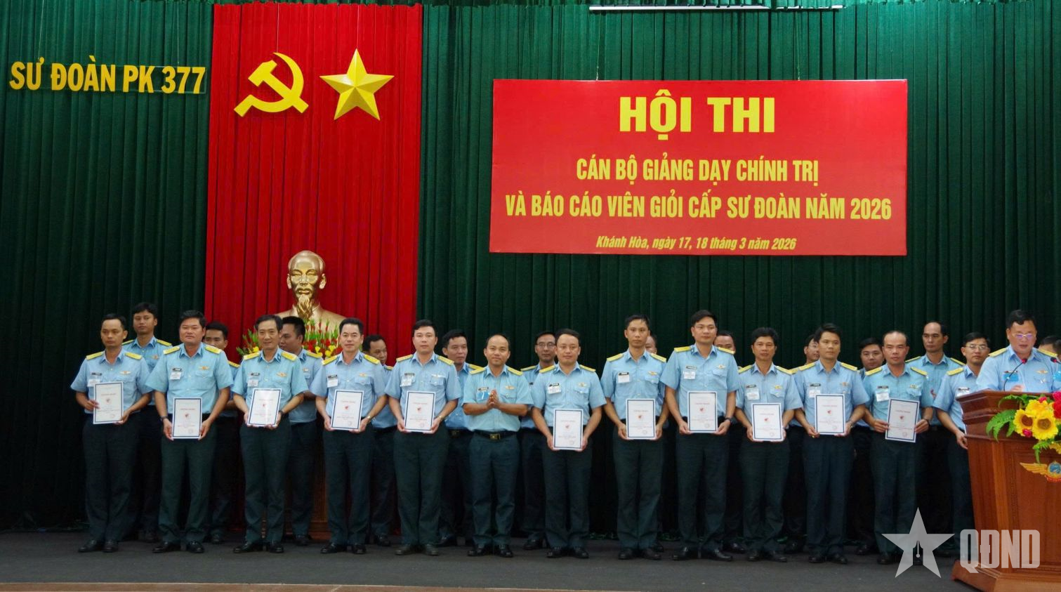 Sư đoàn 377 nâng cao chất lượng cán bộ chính trị qua hội thi 