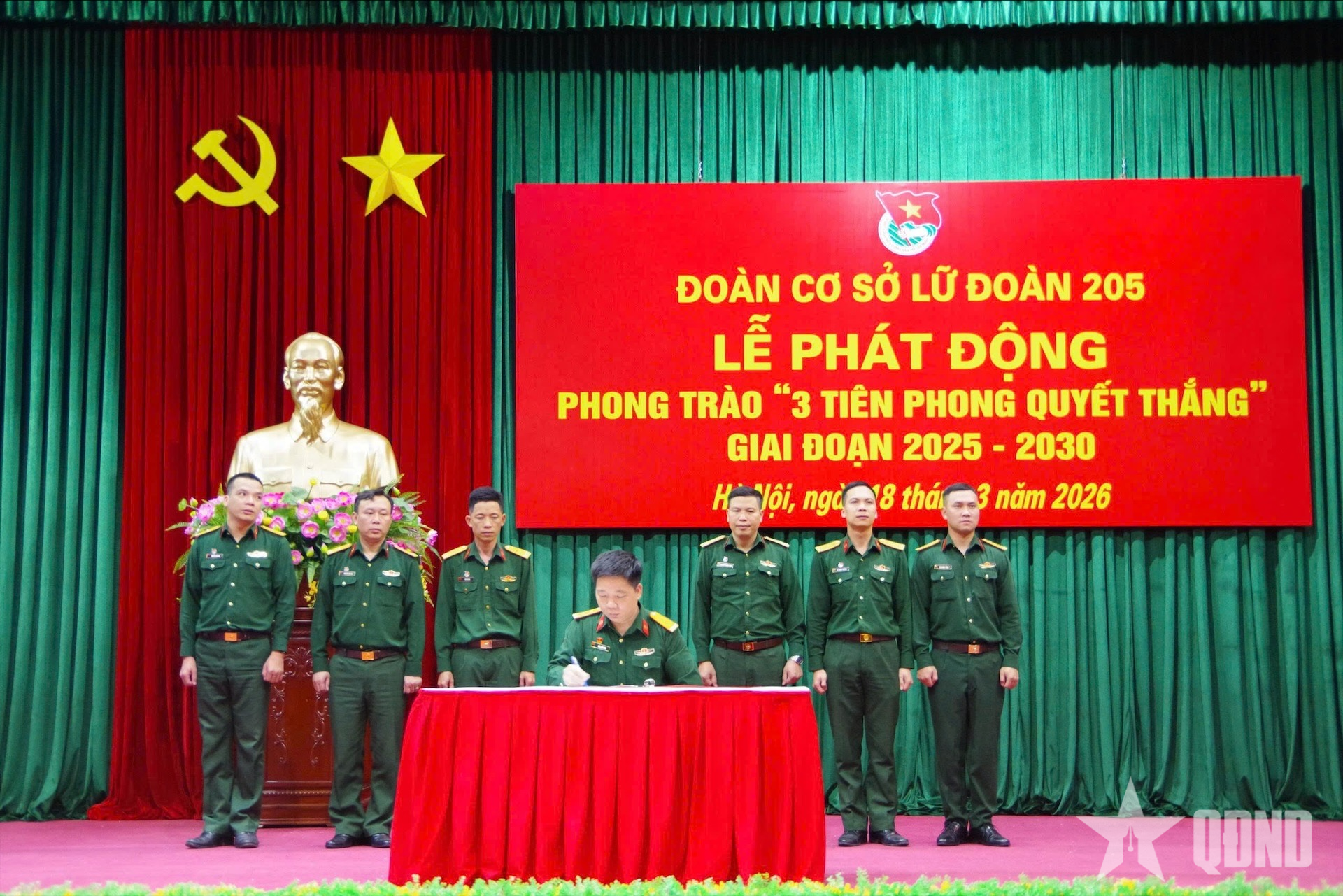Đoàn cơ sở Lữ đoàn 205 phát động Phong trào “3 Tiên phong quyết thắng”