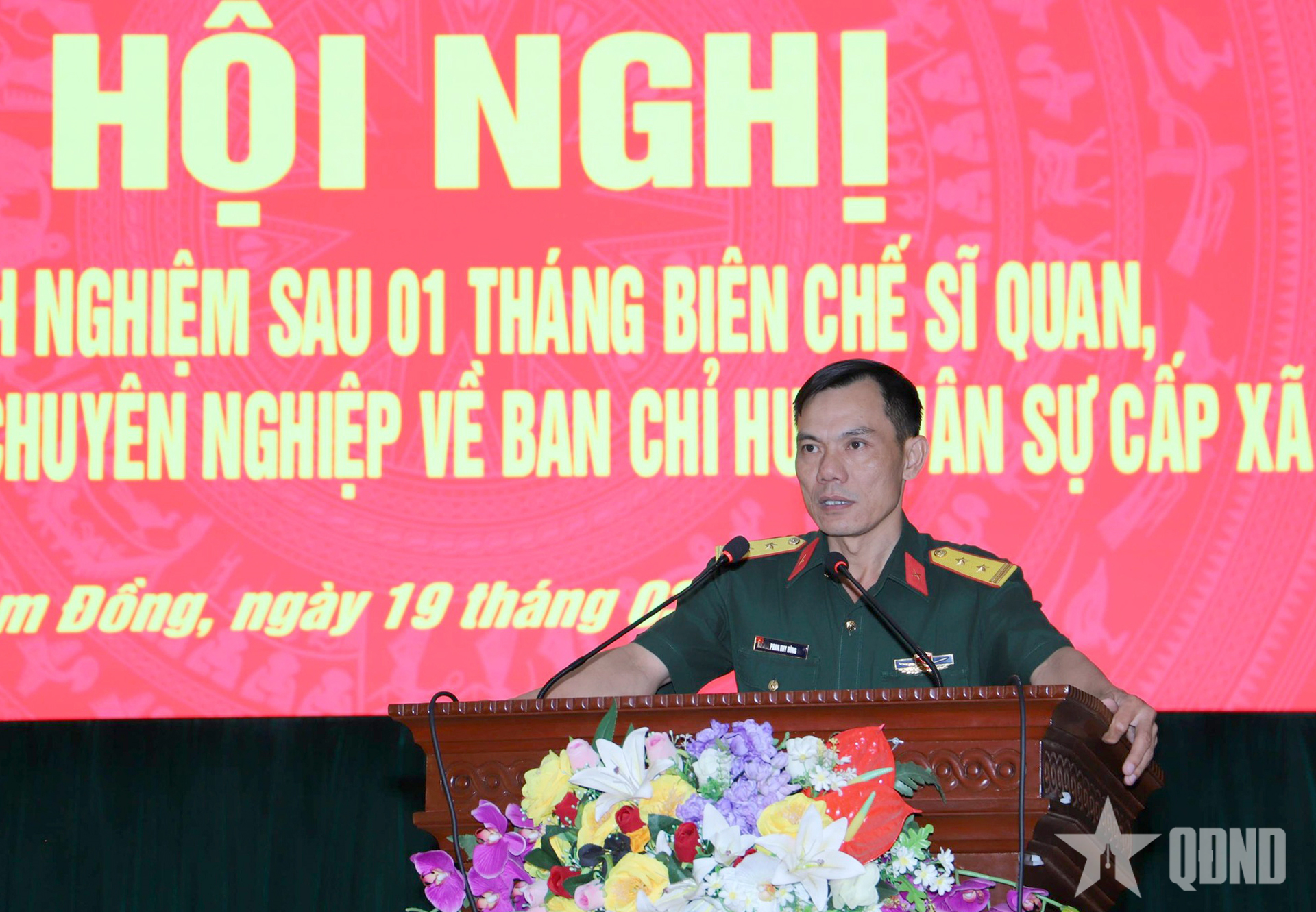 Ban Chỉ huy Phòng thủ khu vực 2 - Đông Gia Nghĩa: Rút kinh nghiệm việc đưa sĩ quan, QNCN về xã

