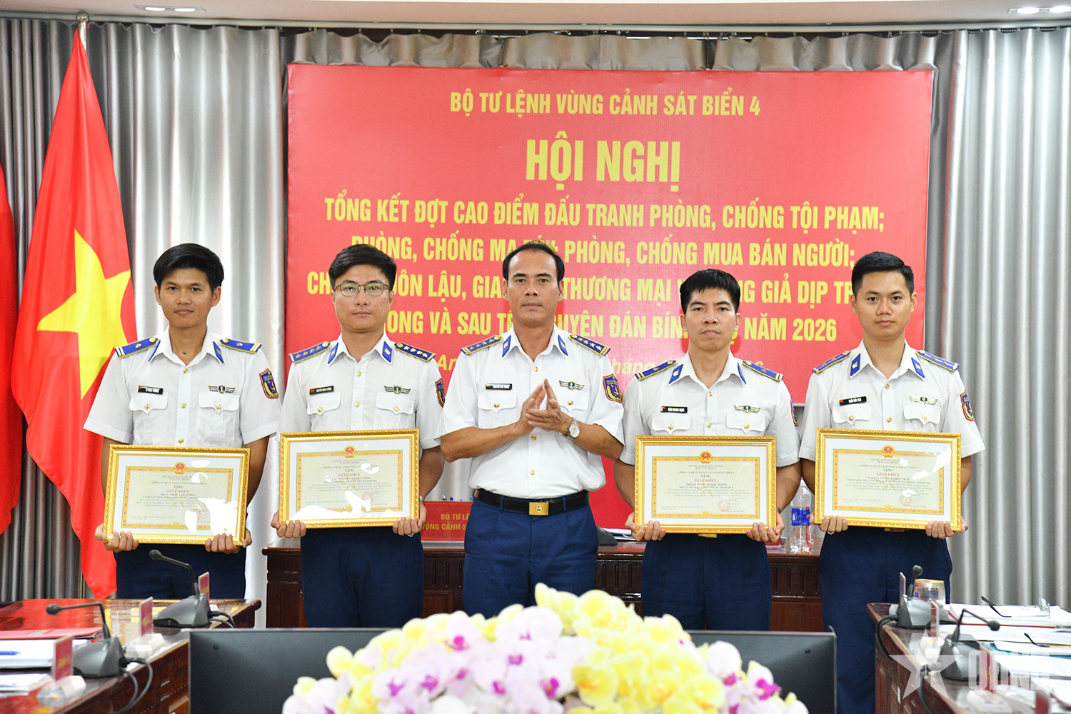 Vùng Cảnh sát biển 4 lập nhiều chiến công trong cao điểm Tết Nguyên đán Bính Ngọ 2026