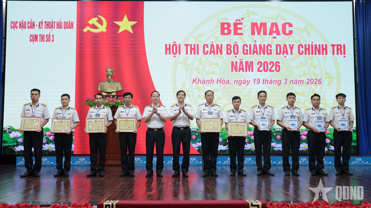 Cục Hậu cần - Kỹ thuật Hải quân tổ chức Hội thi cán bộ giảng dạy chính trị năm 2026