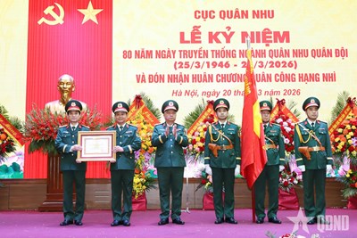 View - 	Cục Quân nhu đón nhận Huân chương Quân công hạng Nhì
