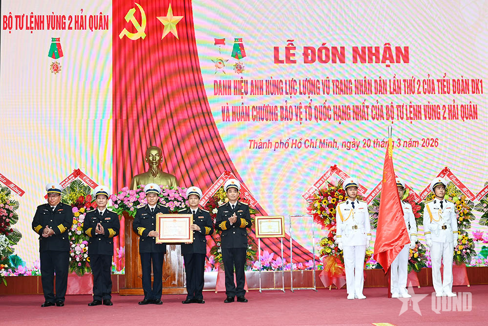 Tiểu đoàn DK1 đón nhận danh hiệu Anh hùng LLVT nhân dân (lần thứ hai)