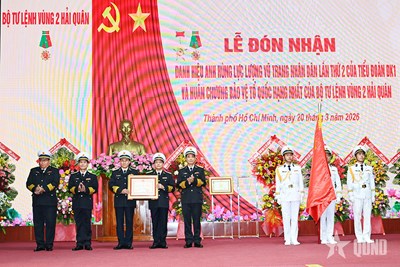 View - 	Tiểu đoàn DK1 đón nhận danh hiệu Anh hùng LLVT nhân dân (lần thứ hai)