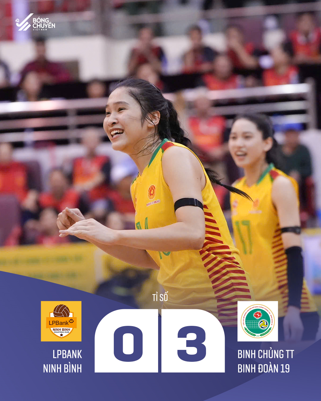 Bóng chuyền nữ Binh chủng Thông tin-Binh đoàn 19 thắng đậm đương kim vô địch Cúp Hoa Lư

