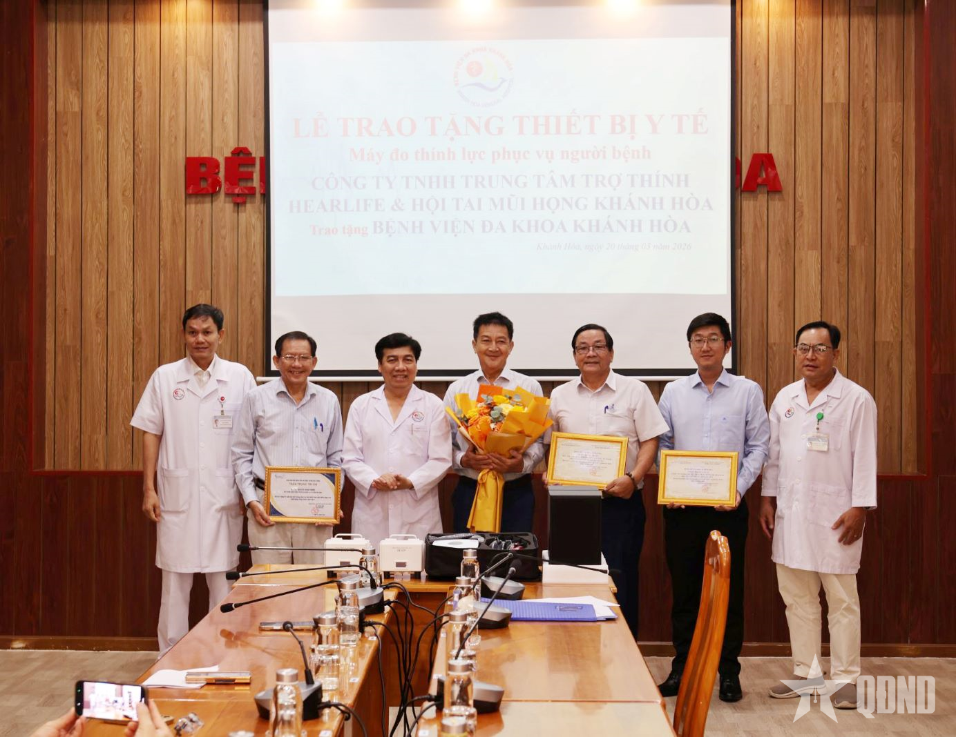 Bệnh viện Đa khoa tỉnh Khánh Hòa tiếp nhận máy đo thính lực hiện đại

