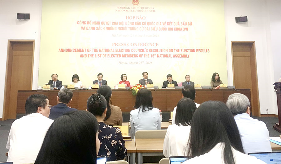 Công bố danh sách 500 người trúng cử đại biểu Quốc hội khóa XVI
