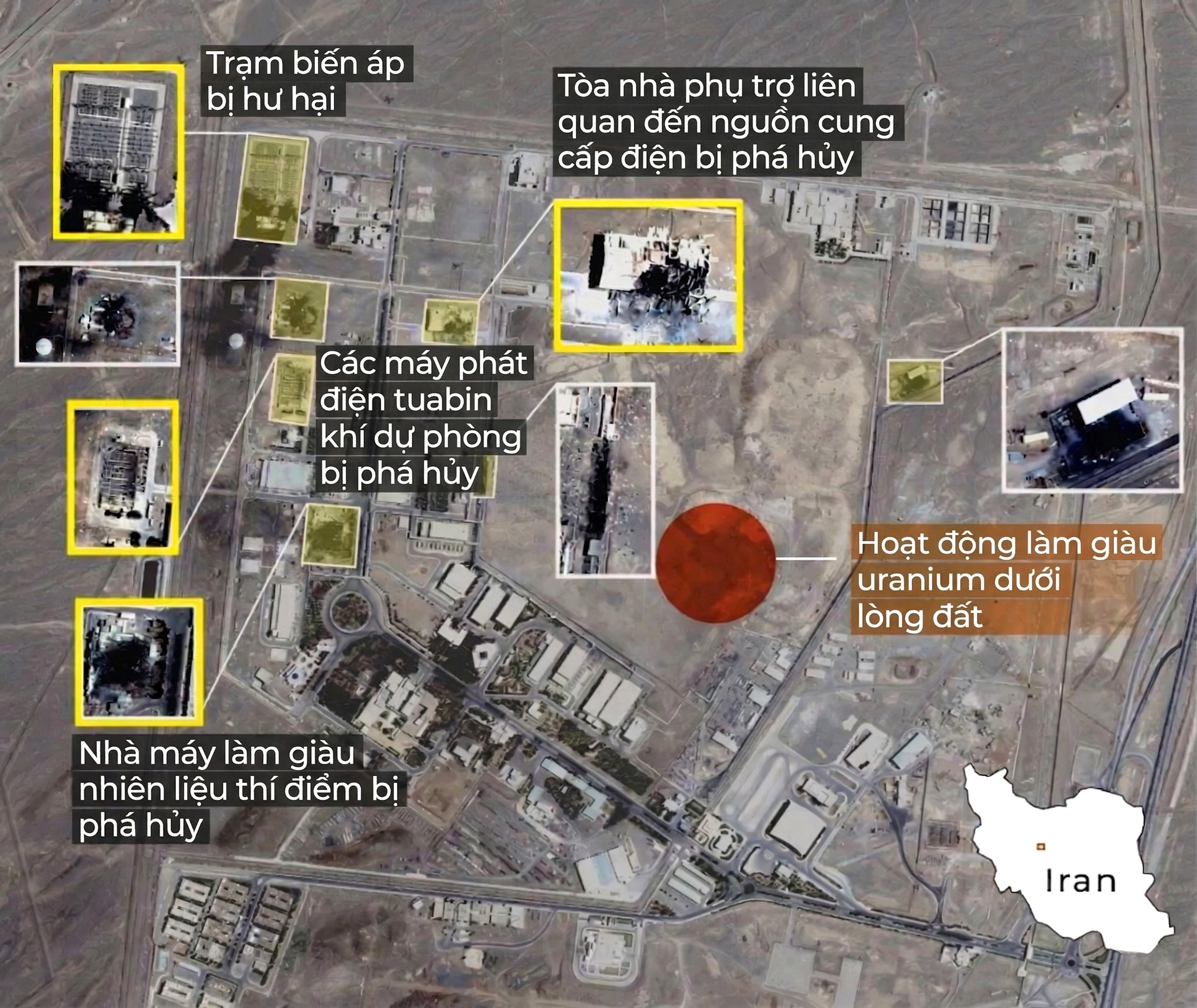 Xung đột Trung Đông ngày 21-3: Cơ sở hạt nhân Natanz của Iran tiếp tục bị tấn công 