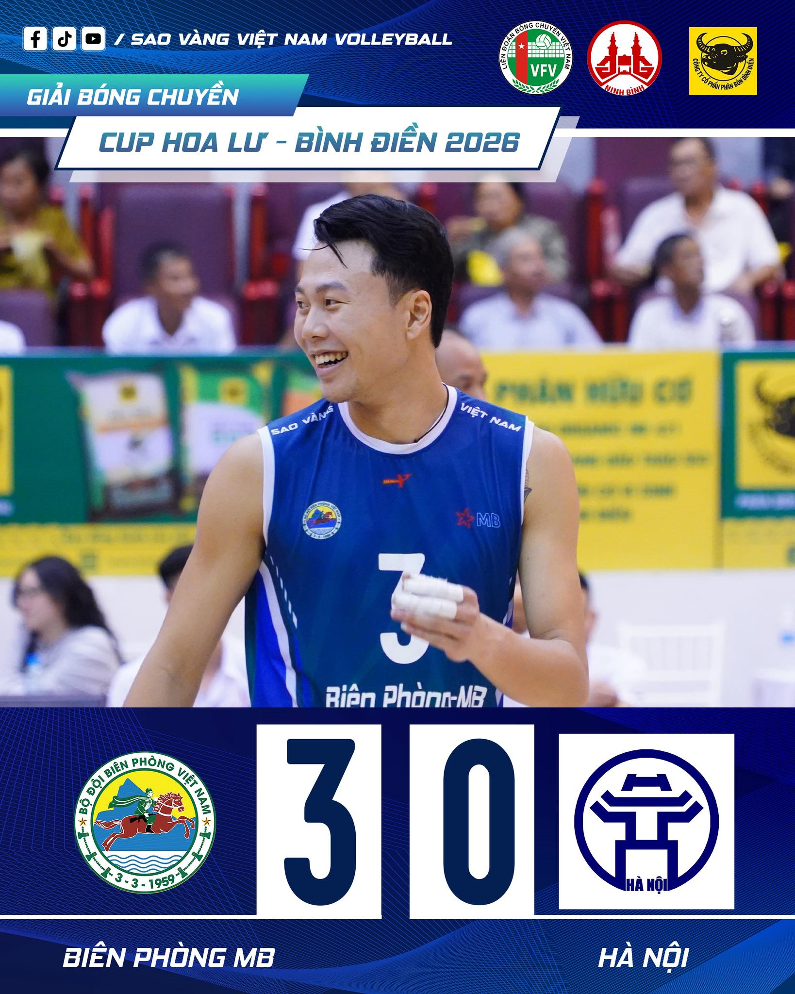 Bóng chuyền Biên phòng lần thứ 5 liên tiếp vào chung kết Cúp Hoa Lư

