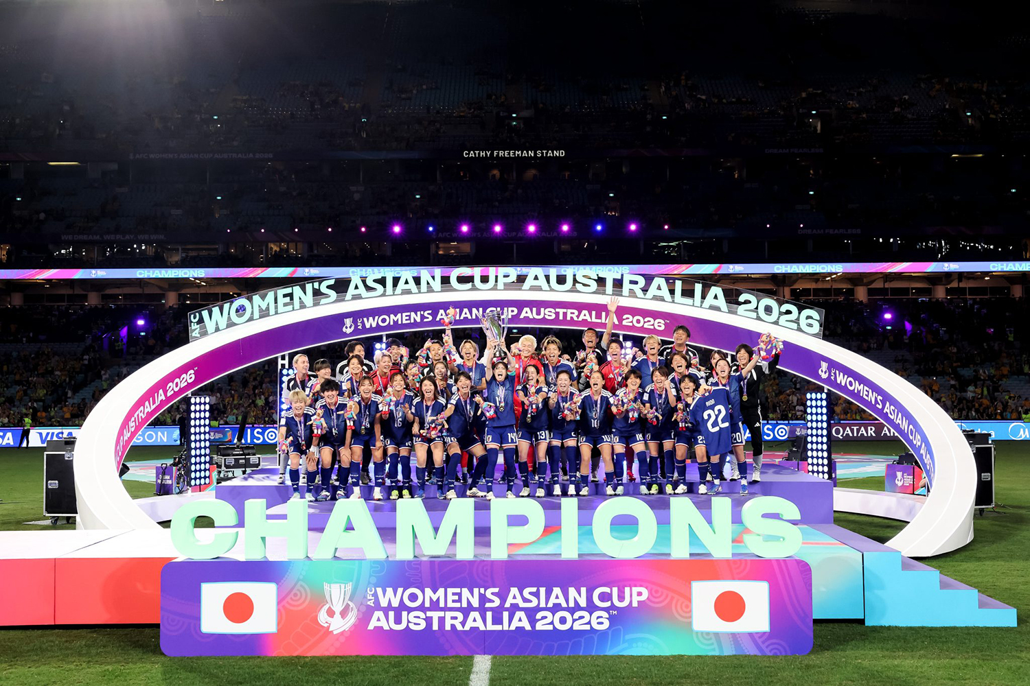 Bóng đá nữ Nhật Bản lần thứ 3 vô địch châu Á

