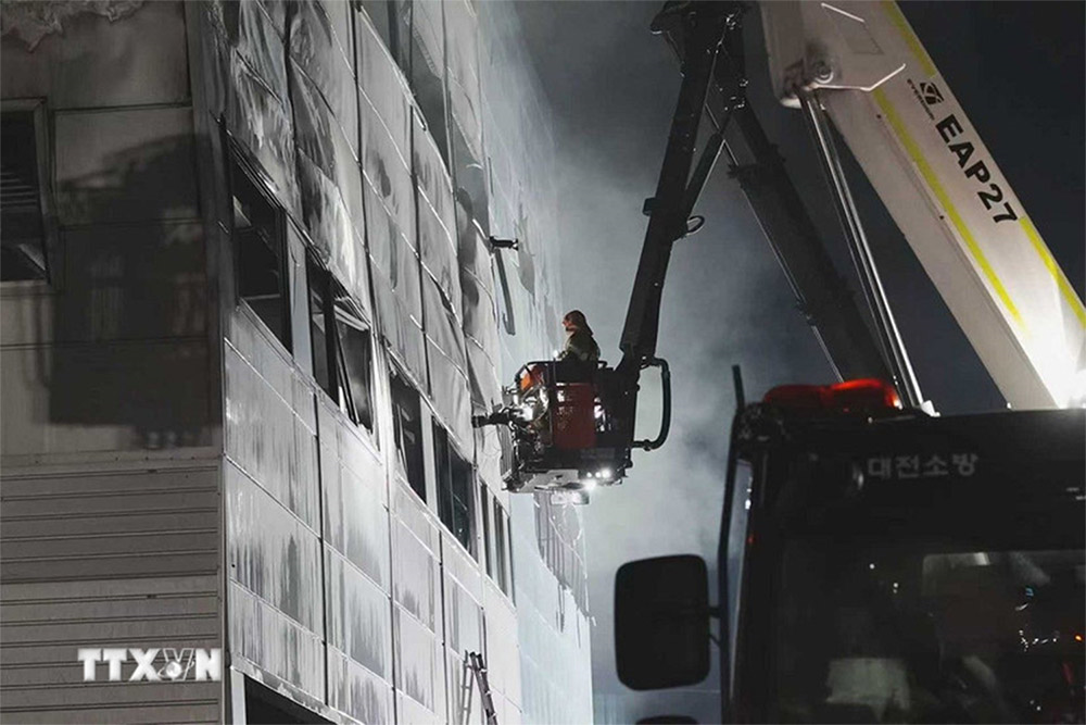 Hàn Quốc: 14 người thiệt mạng trong vụ cháy nhà máy phụ tùng ô tô ở Daejeon