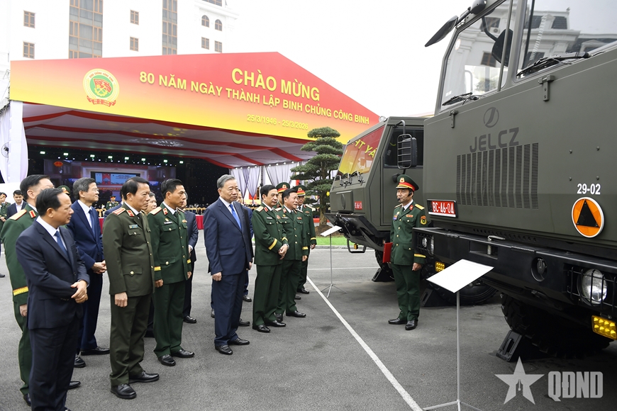Tổng Bí thư Tô Lâm dự Lễ kỷ niệm 80 năm Ngày thành lập Binh chủng Công binh và đón nhận Huân chương Hồ Chí Minh