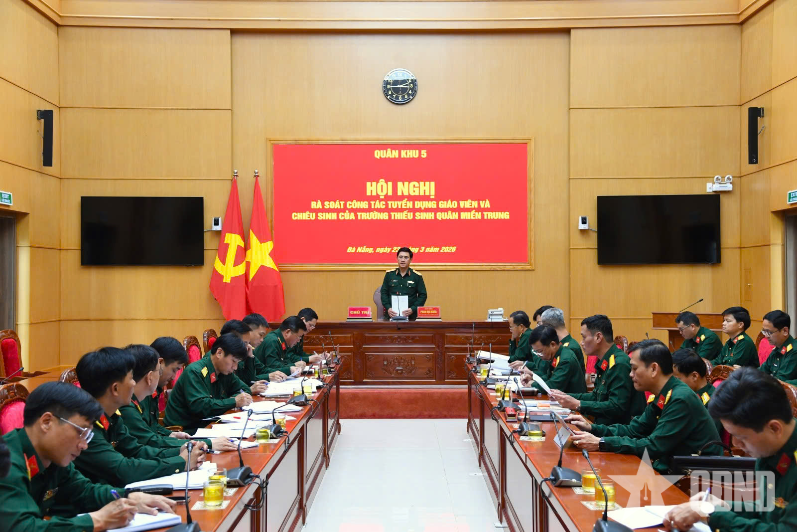 Quân khu 5 rà soát công tác tuyển dụng giáo viên, chiêu sinh Trường Thiếu sinh quân miền Trung