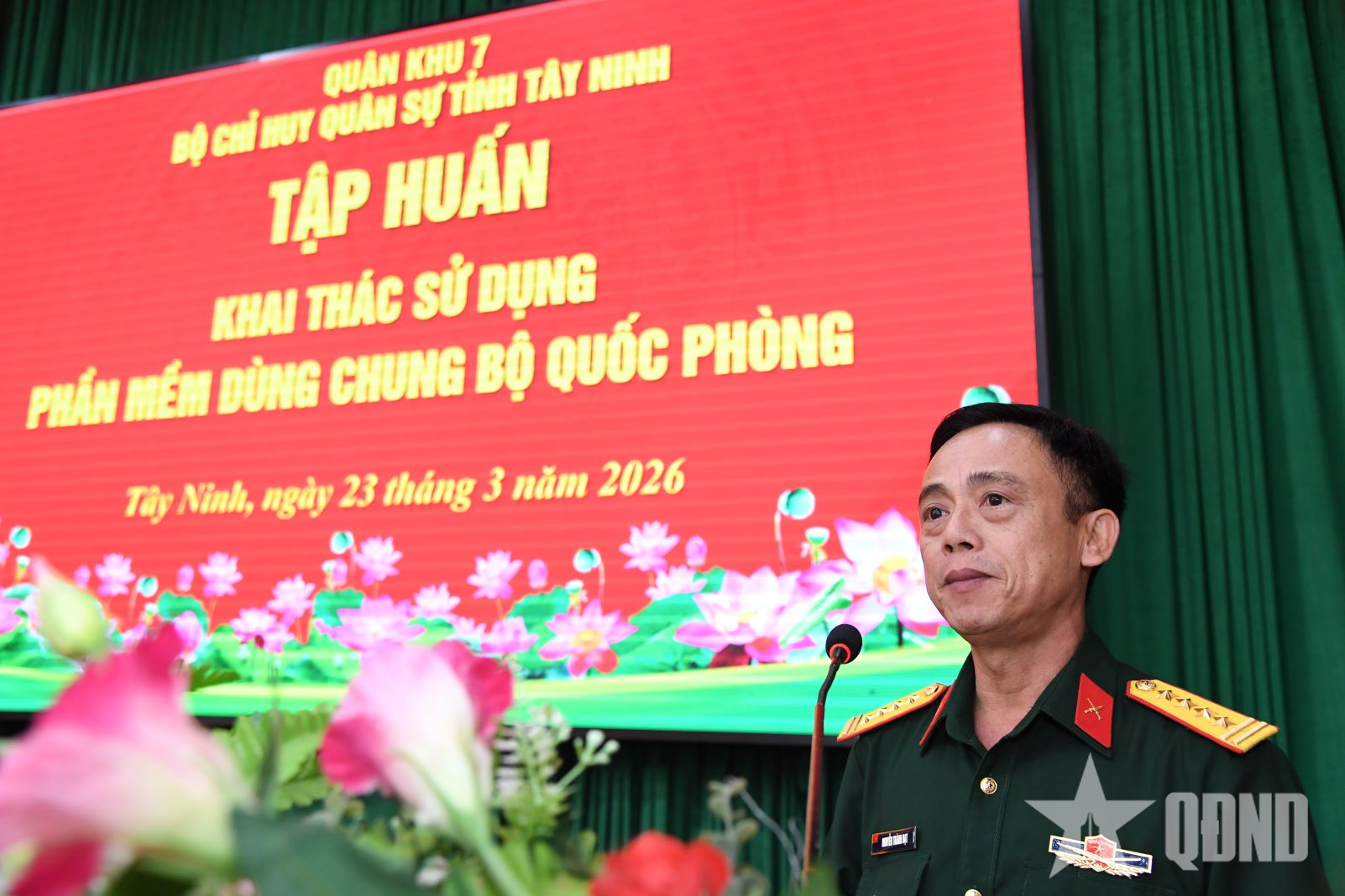 Đẩy mạnh ứng dụng công nghệ thông tin, nâng cao hiệu quả công tác quản lý, chỉ huy