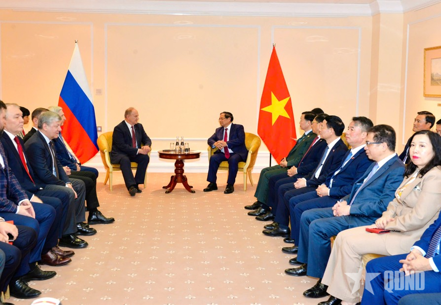 Thủ tướng Phạm Minh Chính tiếp Chủ tịch Đảng Cộng sản Liên bang Nga