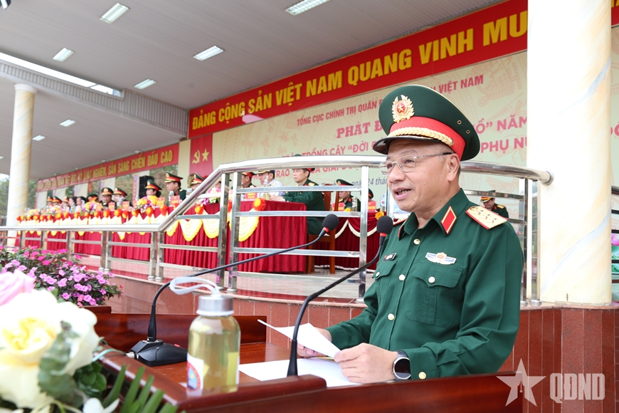 Tổng cục Chính trị phát động phong trào trồng cây và thi đua giai đoạn 2026-2030 trong Phụ nữ Quân đội