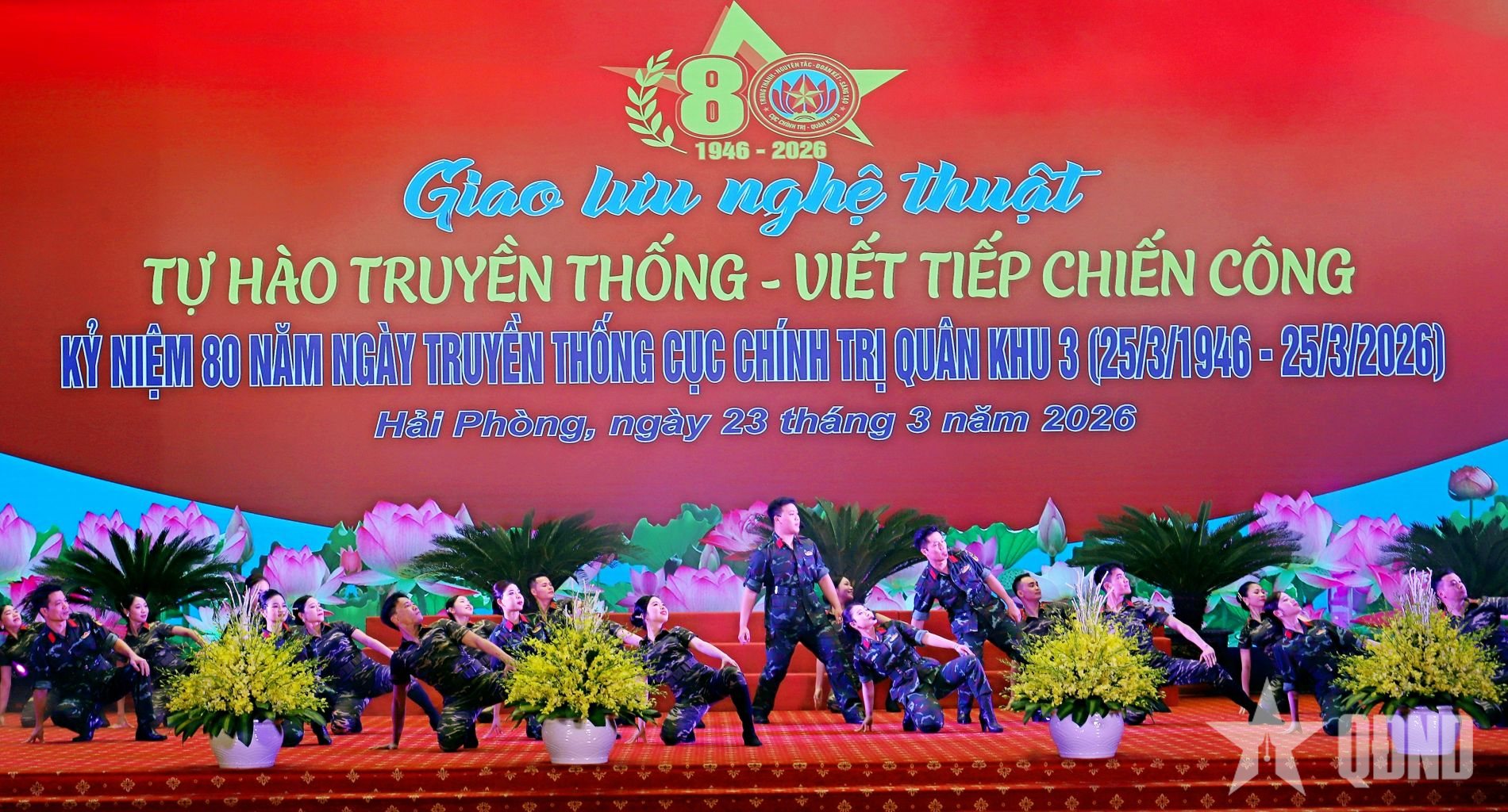 Lời ca tiếng hát viết tiếp trang sử vàng 80 năm Cục Chính trị Quân khu 3