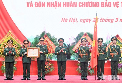 View - 	Văn phòng Bộ Quốc phòng đón nhận Huân chương Bảo vệ Tổ quốc hạng Nhất