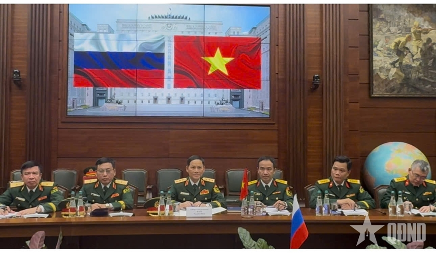 Thượng tướng Phạm Trường Sơn hội kiến Thứ trưởng Bộ Quốc phòng Nga