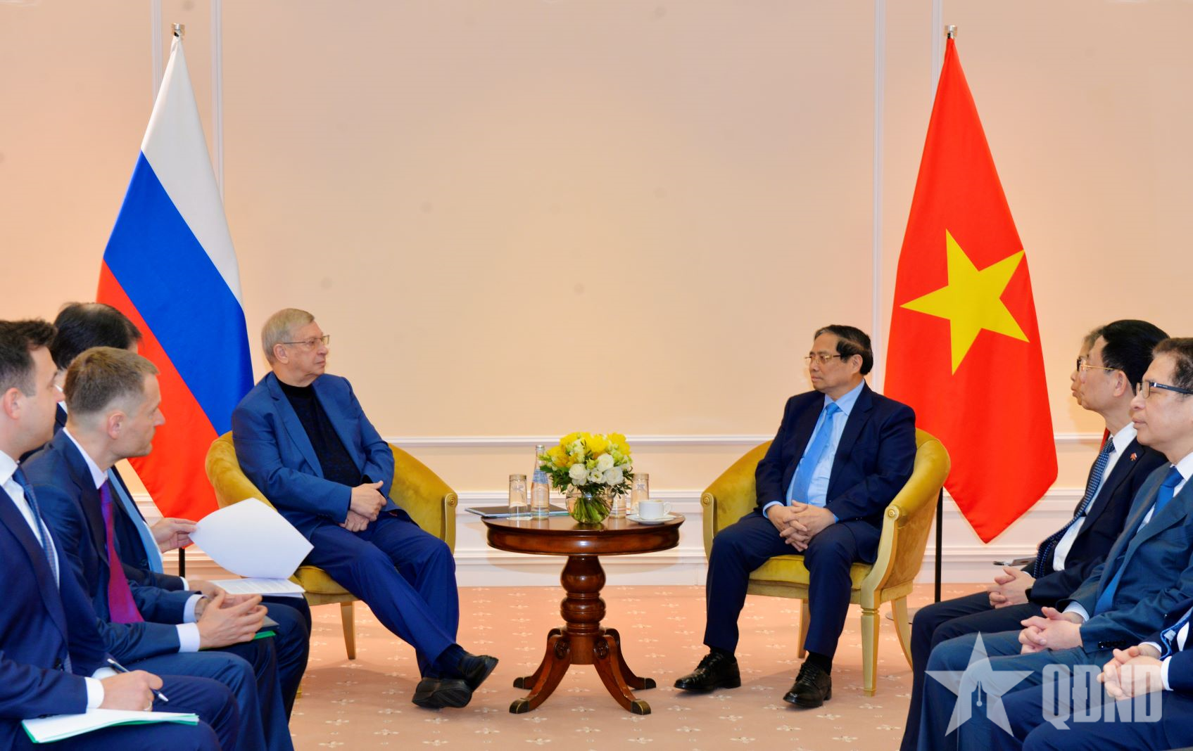 Thủ tướng Phạm Minh Chính tiếp Chủ tịch tập đoàn tư nhân lớn nhất nước Nga

