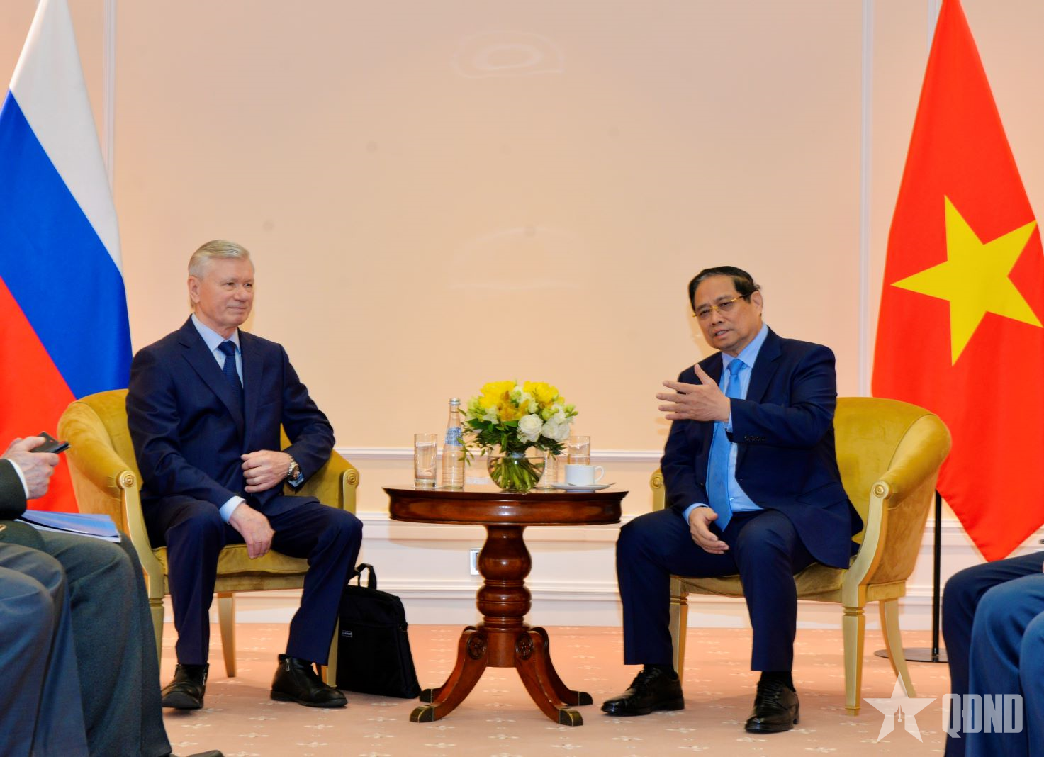 Thủ tướng Phạm Minh Chính tiếp đại diện Hội Hữu nghị Nga - Việt, Hội Cựu chiến binh Nga

