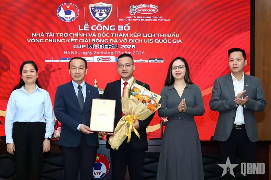 Công bố các bảng đấu tại Vòng chung kết U15 Quốc gia 2026
