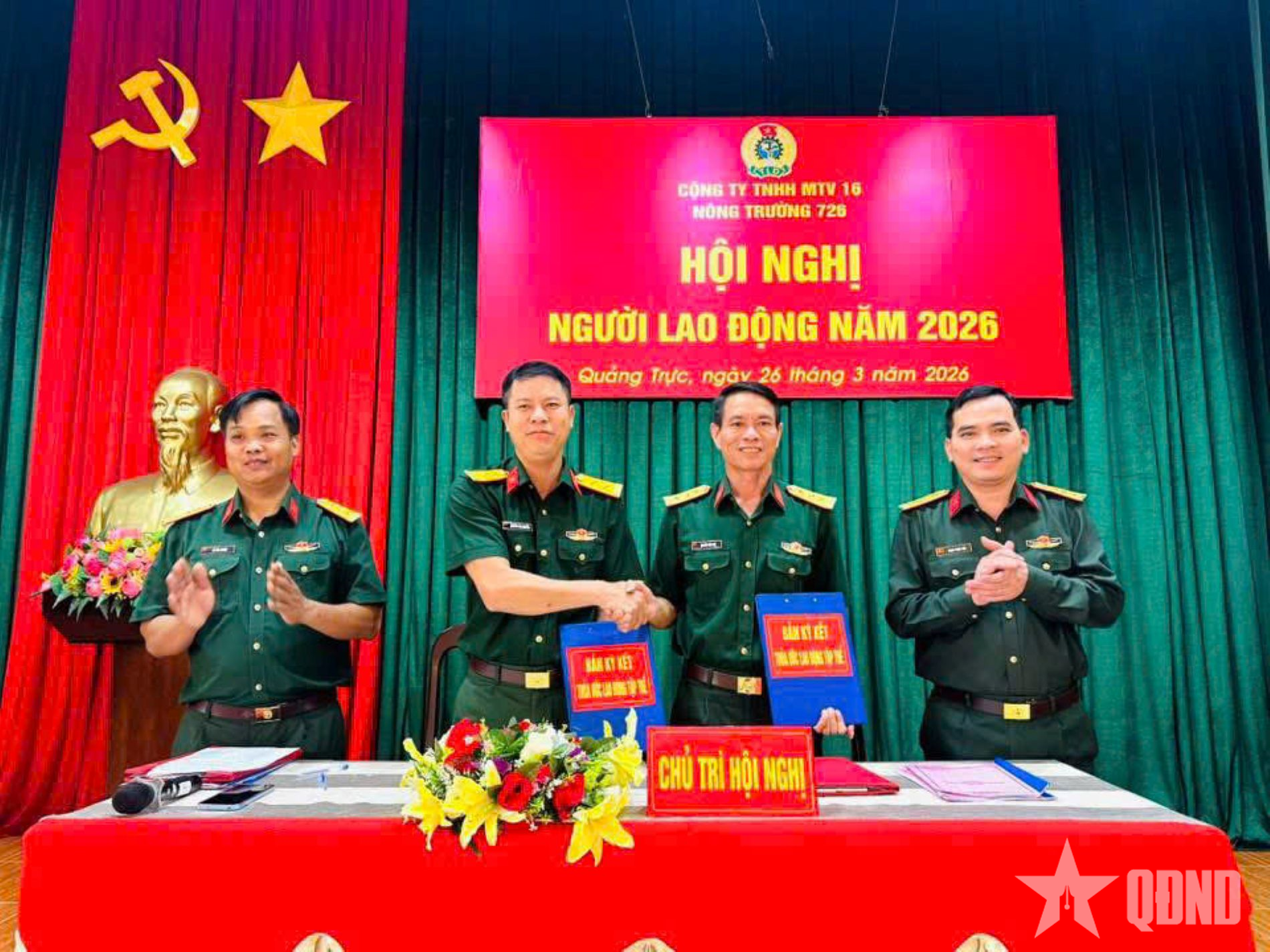 Nông trường 726 tổ chức Hội nghị người lao động năm 2026