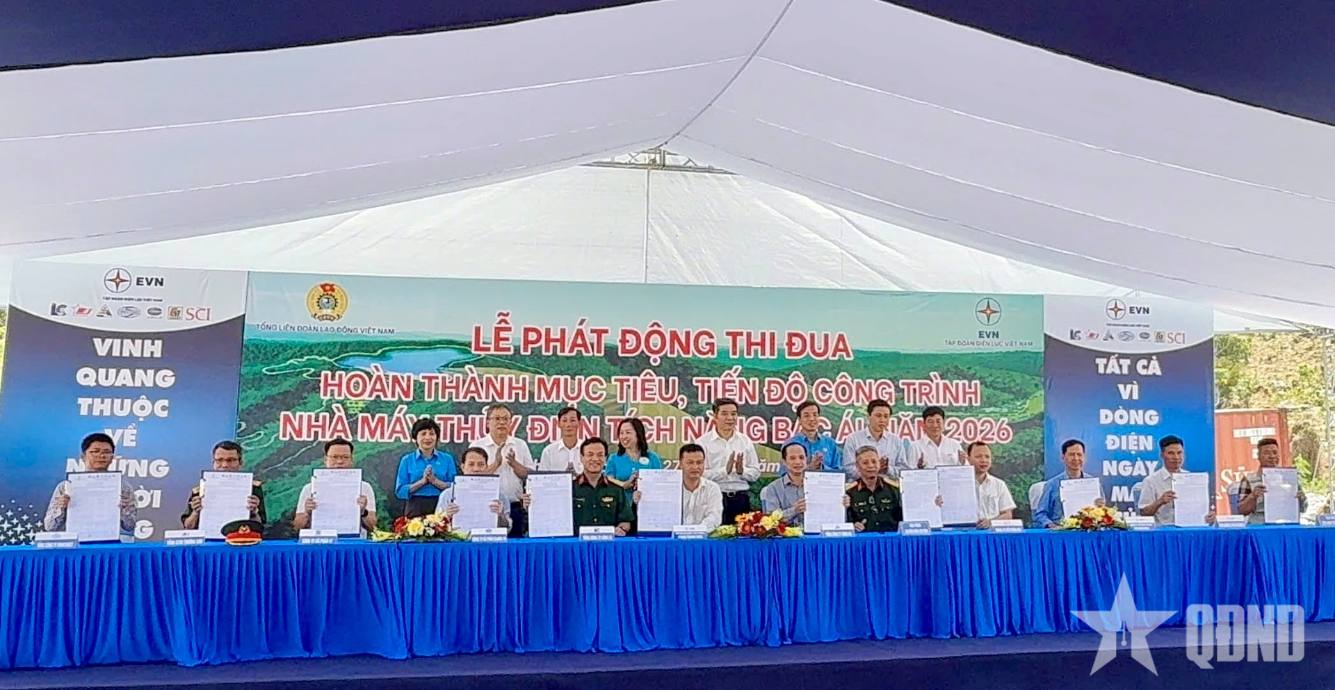 Phát động thi đua hoàn thành tiến độ Nhà máy Thủy điện tích năng Bác Ái