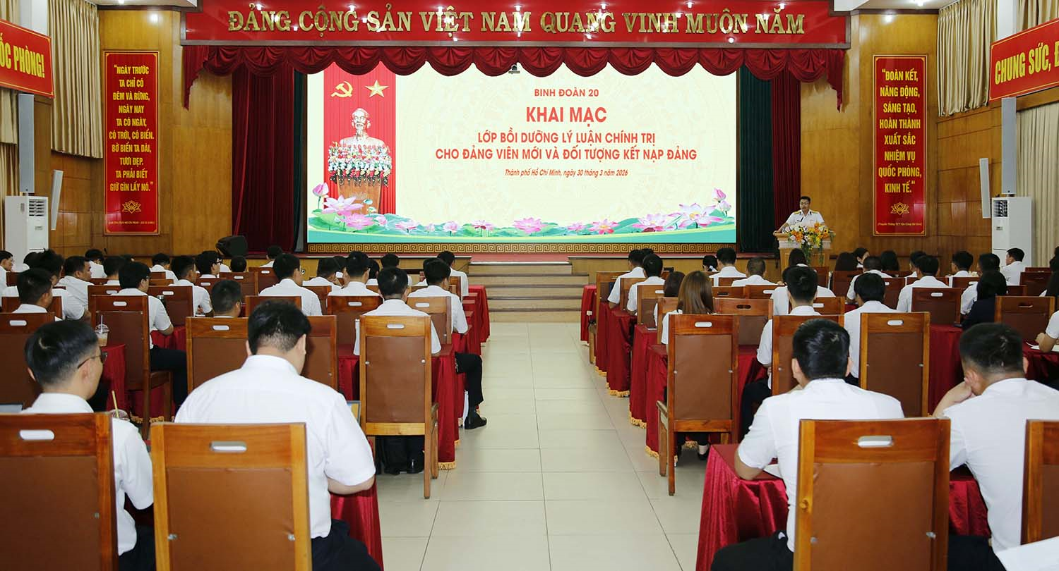 Binh đoàn 20: Bồi dưỡng lý luận chính trị cho đảng viên mới