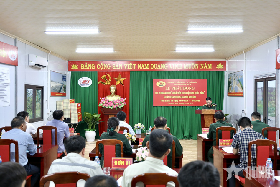 Chi nhánh Trường Sơn 28 phát động đợt thi đua cao điểm “50 ngày đêm thi đua lập công quyết thắng”