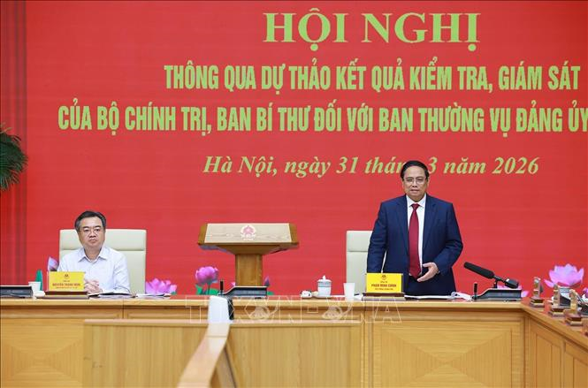 Thông qua Báo cáo kiểm tra, giám sát của Bộ Chính trị, Ban Bí thư đối với Ban Thường vụ Đảng ủy Chính phủ