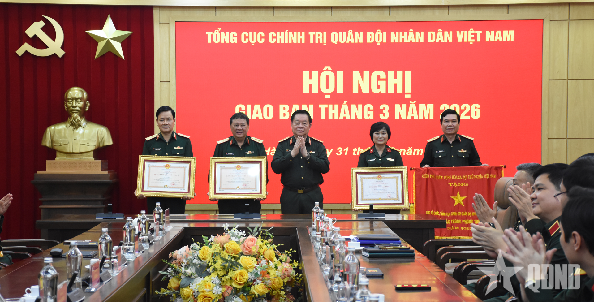 Đại tướng Nguyễn Trọng Nghĩa chủ trì Hội nghị giao ban Tổng cục Chính trị tháng 3-2026