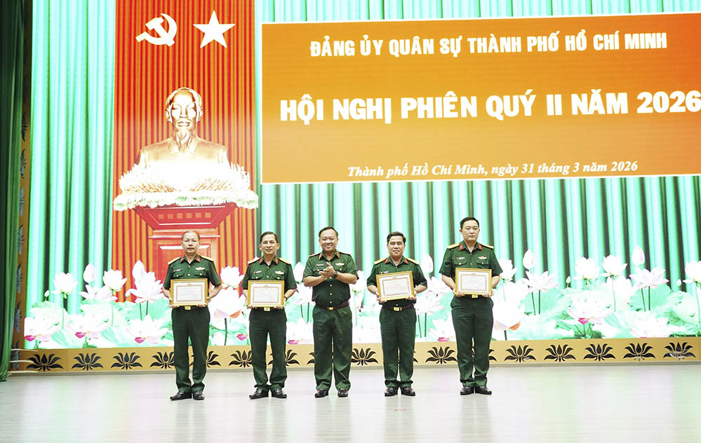 Đảng ủy Quân sự TP Hồ Chí Minh lãnh đạo hoàn thành tốt nhiệm vụ quý I-2026
