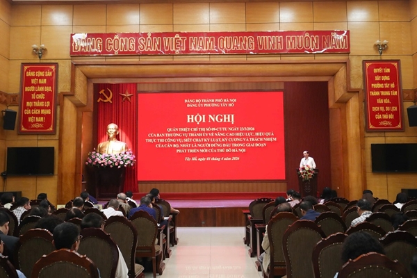 Phường Tây Hồ: Siết chặt kỷ luật, nâng cao hiệu lực công vụ theo Chỉ thị 09 của Thành ủy Hà Nội