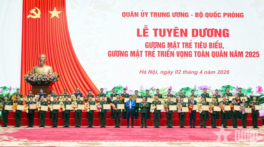 Đại tướng Phan Văn Giang dự Lễ tuyên dương Gương mặt trẻ tiêu biểu toàn quân năm 2025