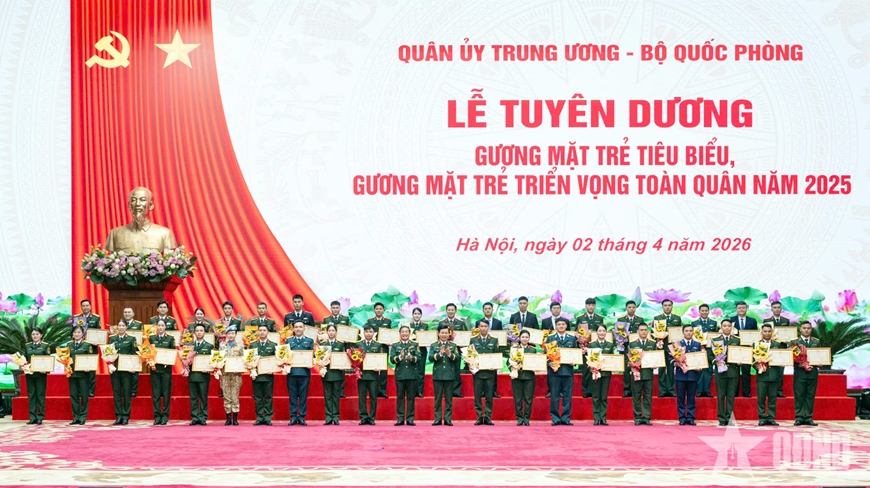 Đại tướng Phan Văn Giang dự Lễ tuyên dương Gương mặt trẻ tiêu biểu toàn quân năm 2025